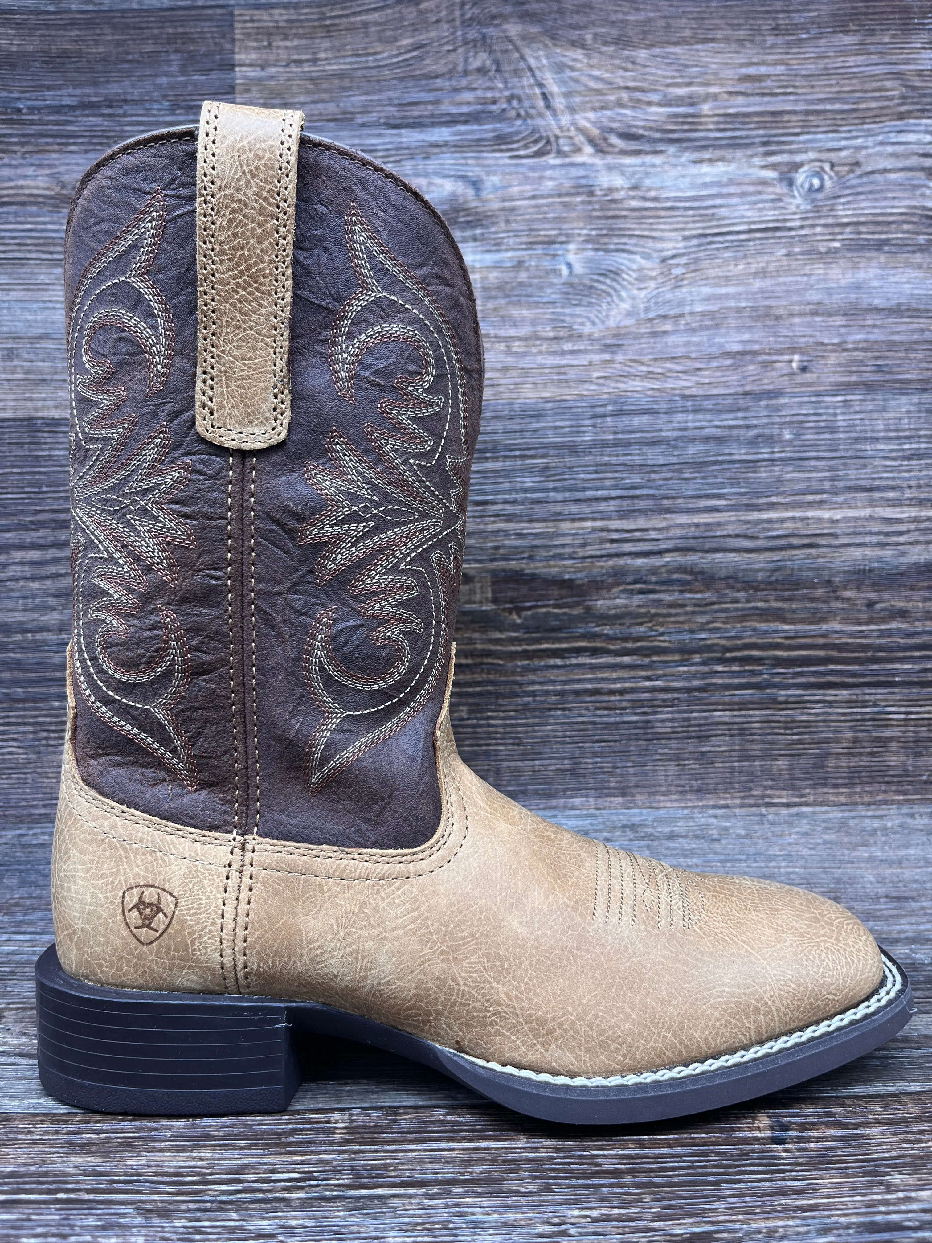 10042392 Men's Sport Pardner Square Toe Western Boot by Ariat