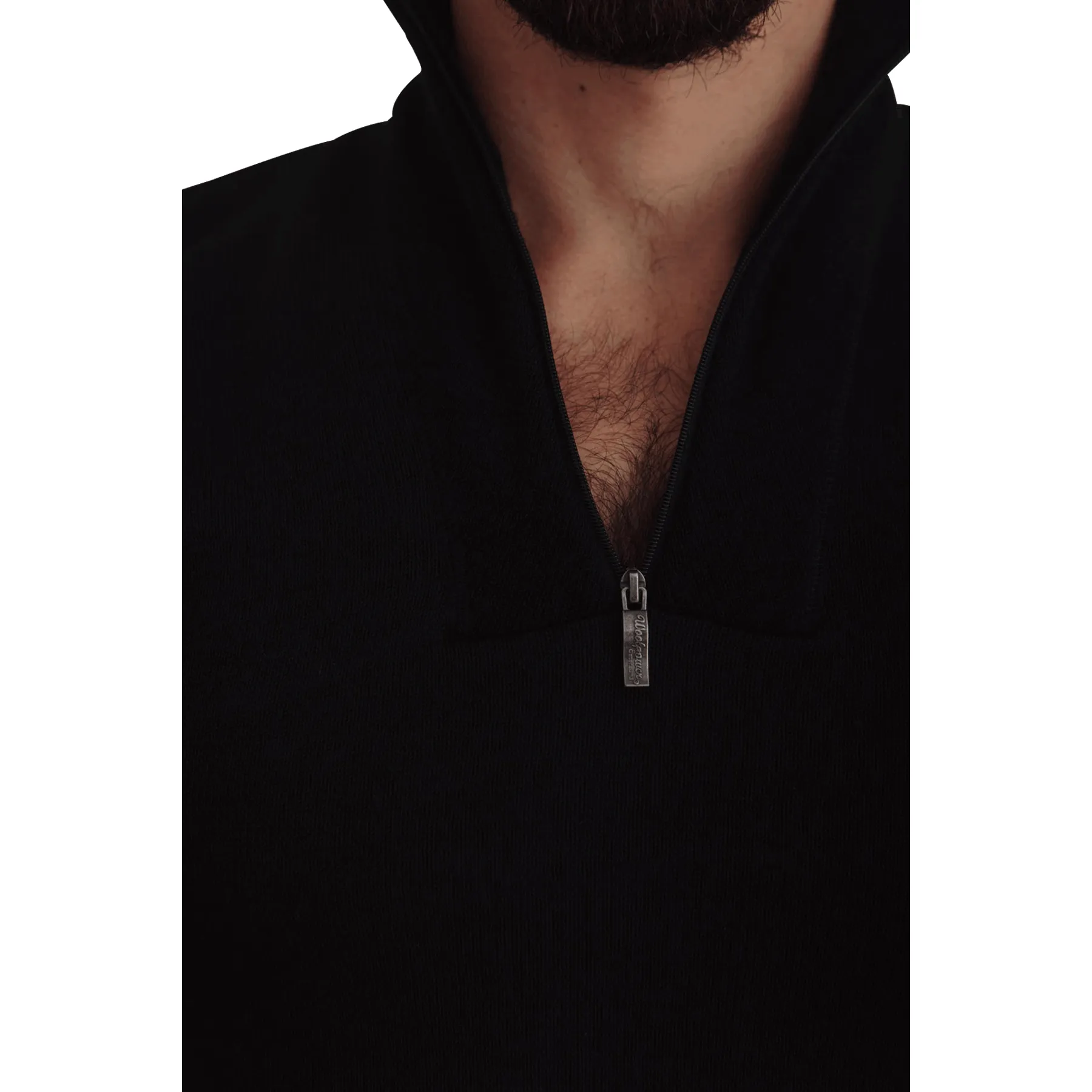 200g Half Zip, Black