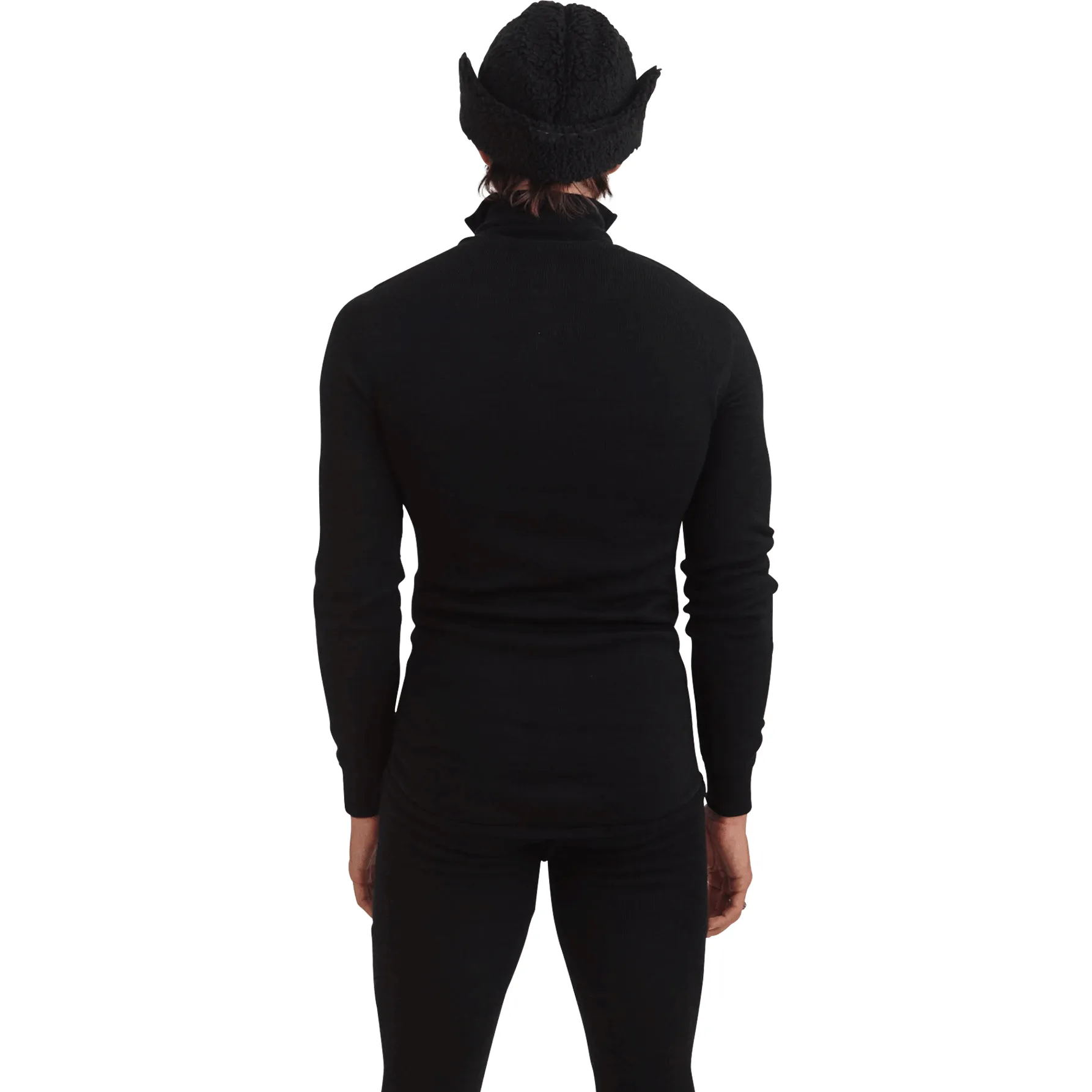 200g Half Zip, Black