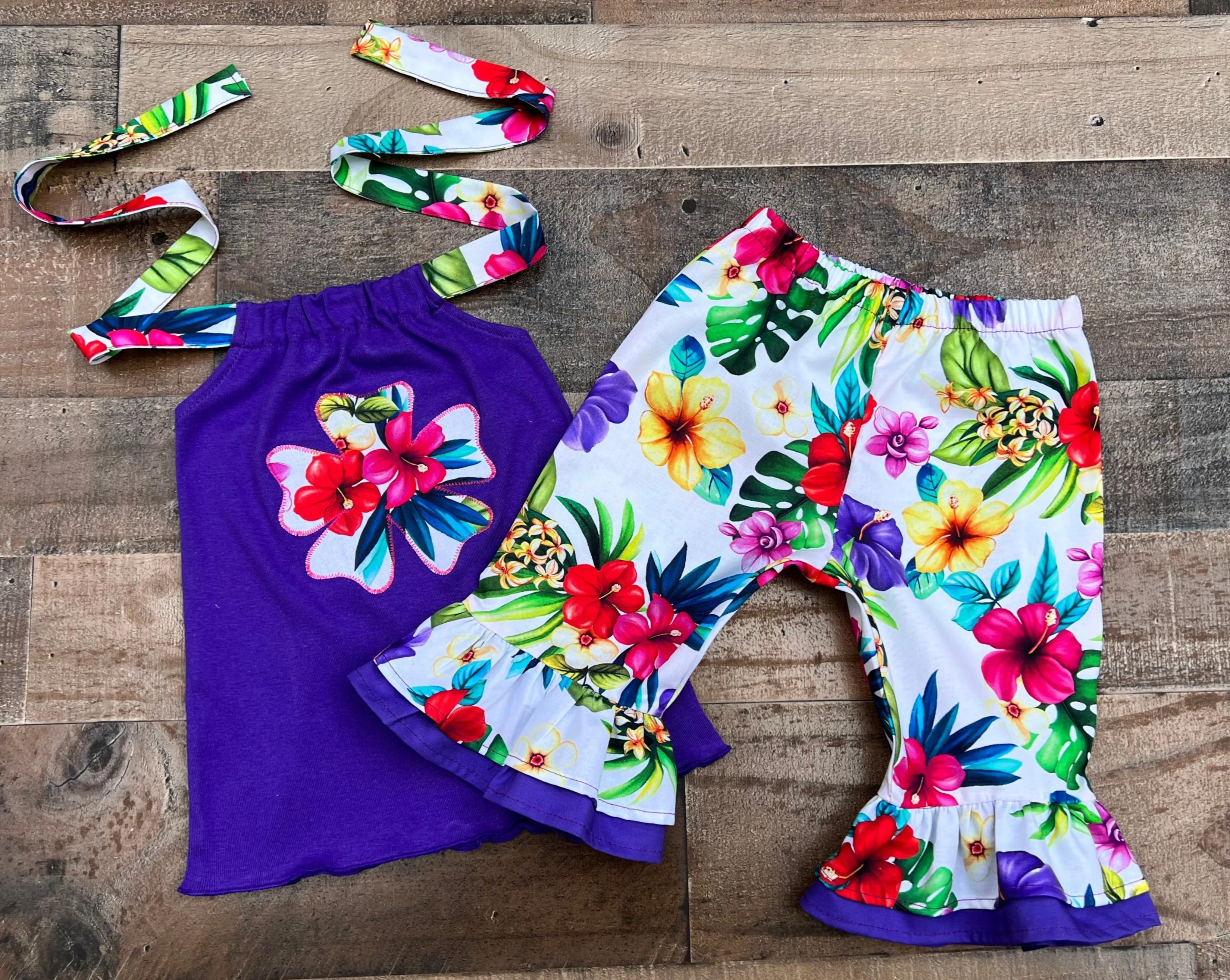 2T Hawaiian Luau Tropical Outfit