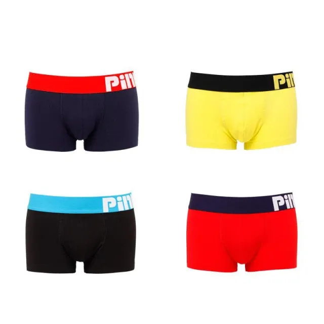 4 Pack Men Underwear Boxers 8 Colors Comfortable Hyal Men Boxer Underwear Underwear Shorts Trunks