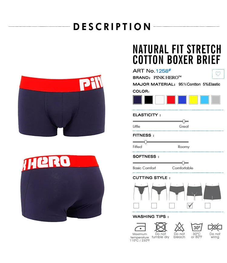 4 Pack Men Underwear Boxers 8 Colors Comfortable Hyal Men Boxer Underwear Underwear Shorts Trunks