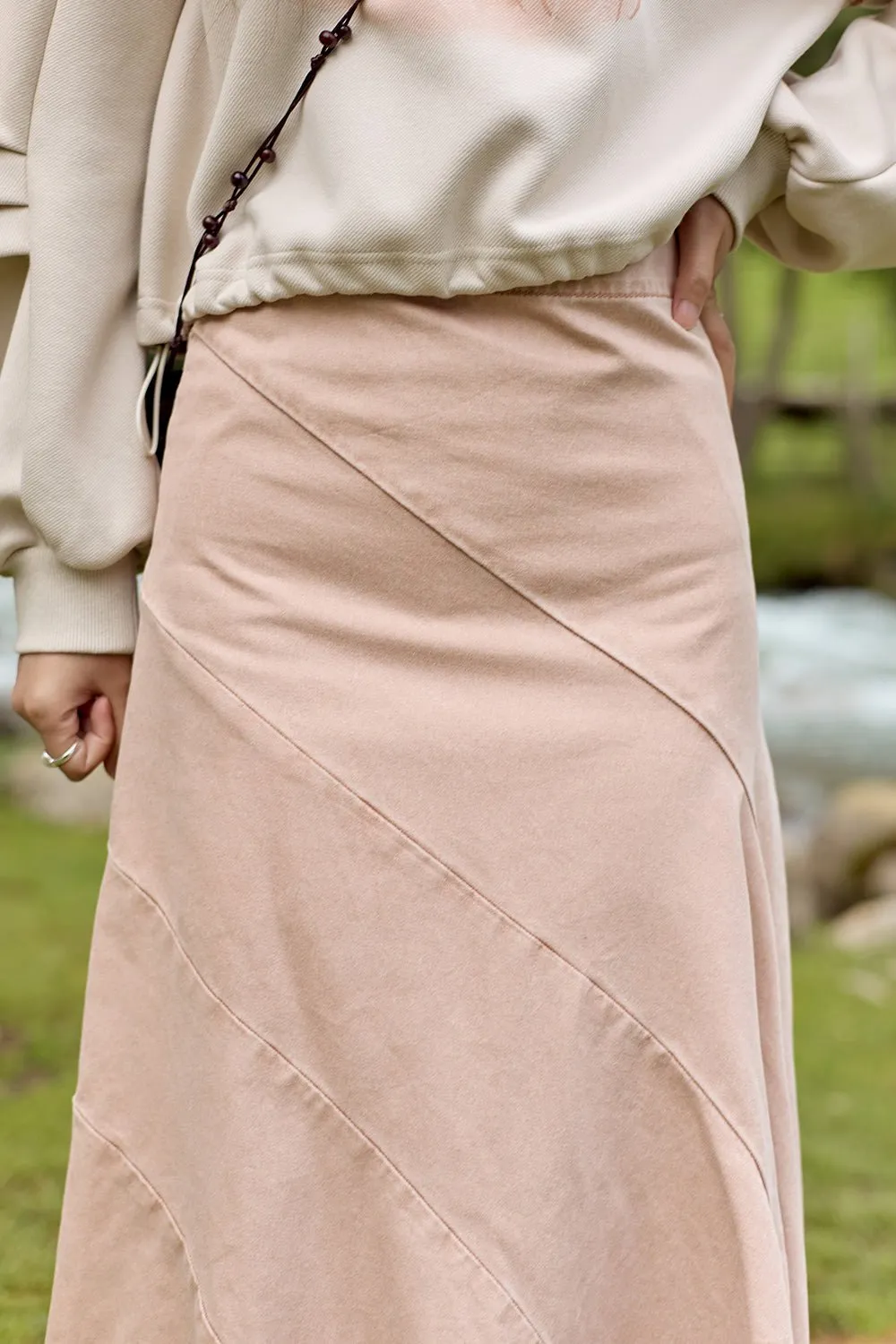 A Line Maxi Skirt for Women