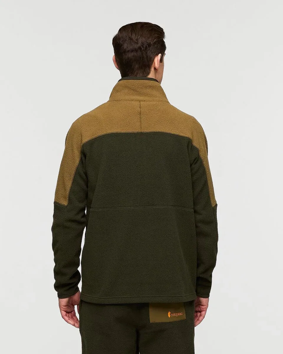 Abrazo 1/2 Zip Fleece Jacket in Live Oak and Woods