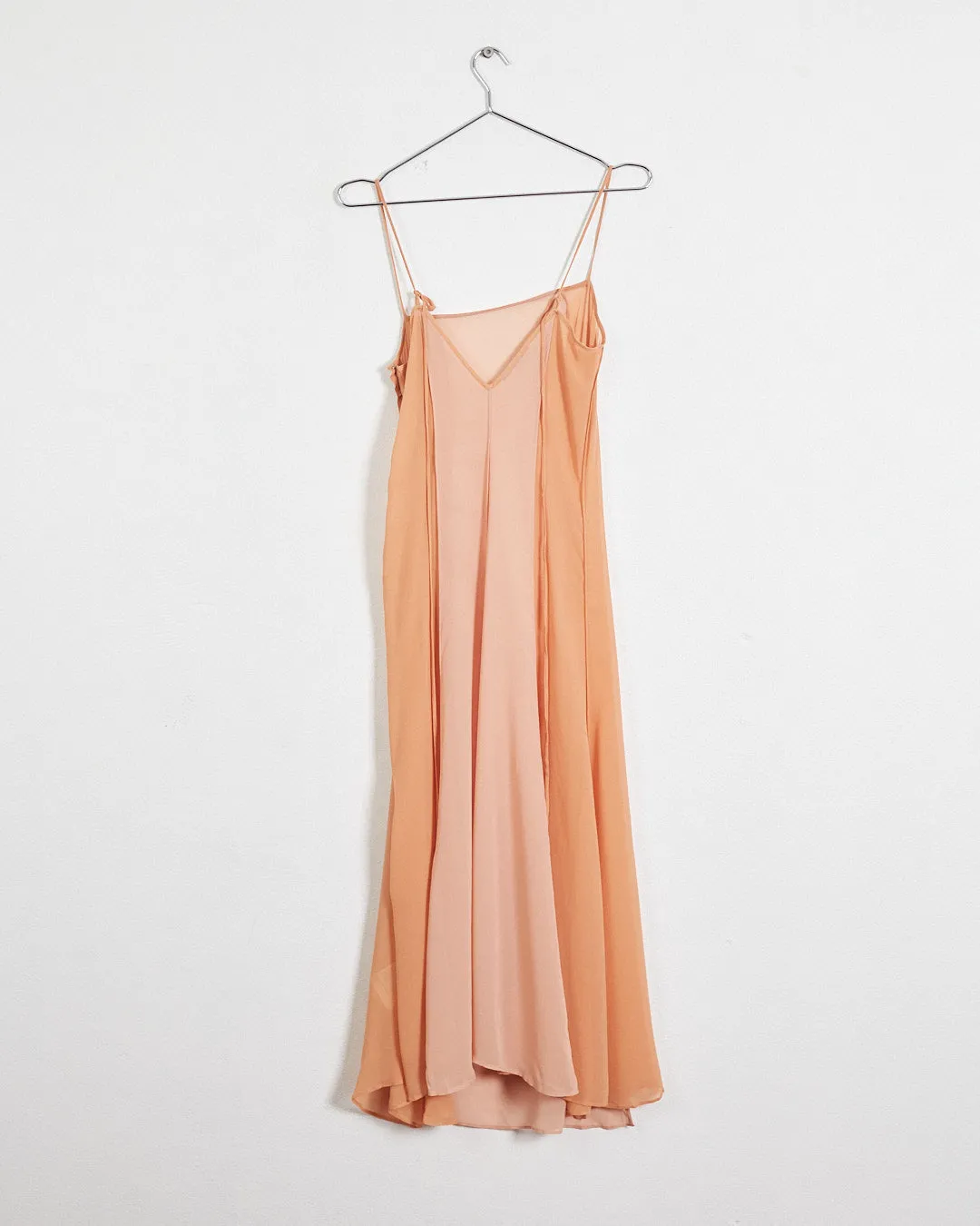 Acne Studios spring '19 sheer slip dress, pale orange, 8