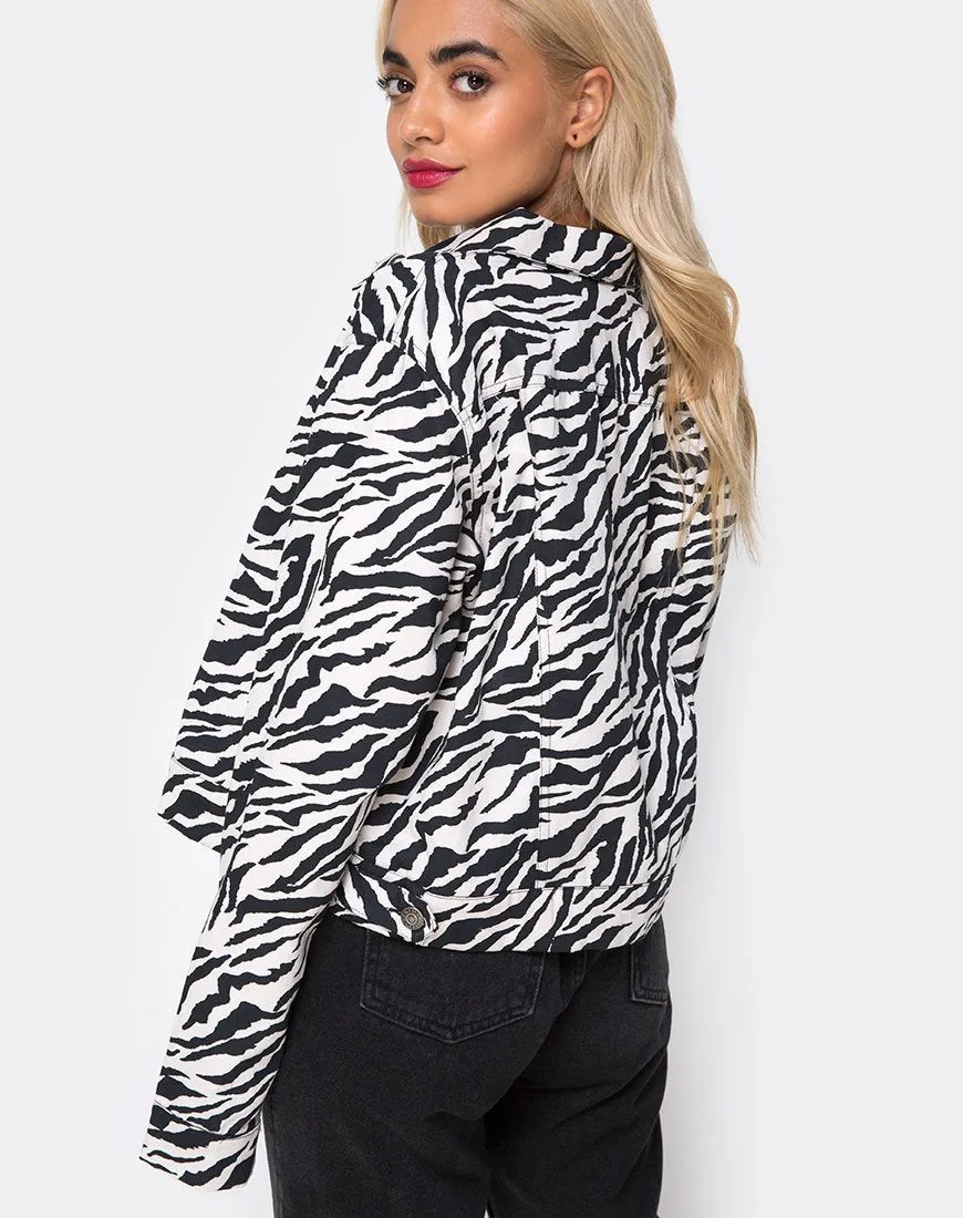 Agatha Jacket in 90's Zebra