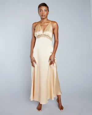 Alexandria Gold Silk Gown