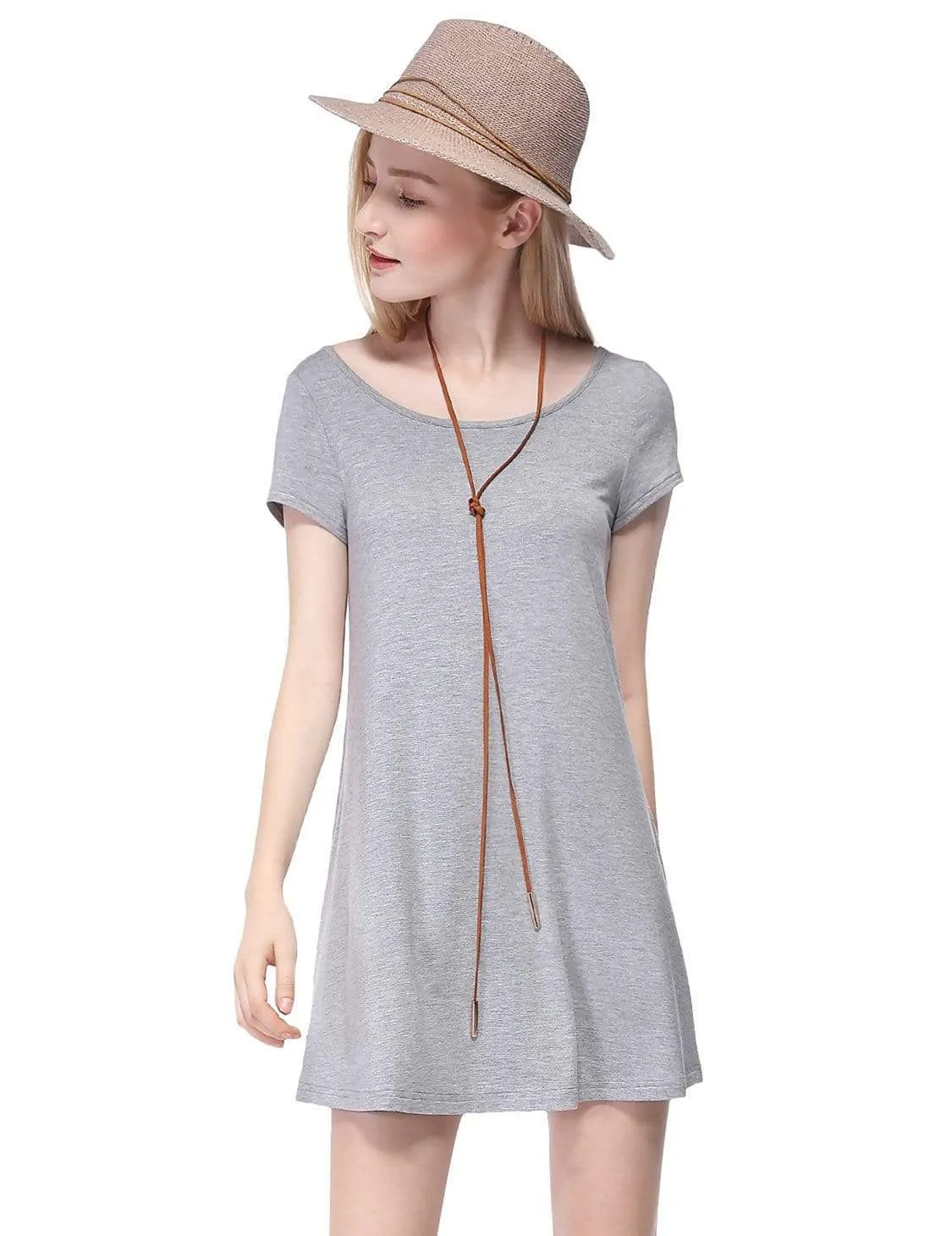 Alisa Pan Short Sleeve Casual T-Shirt Dress