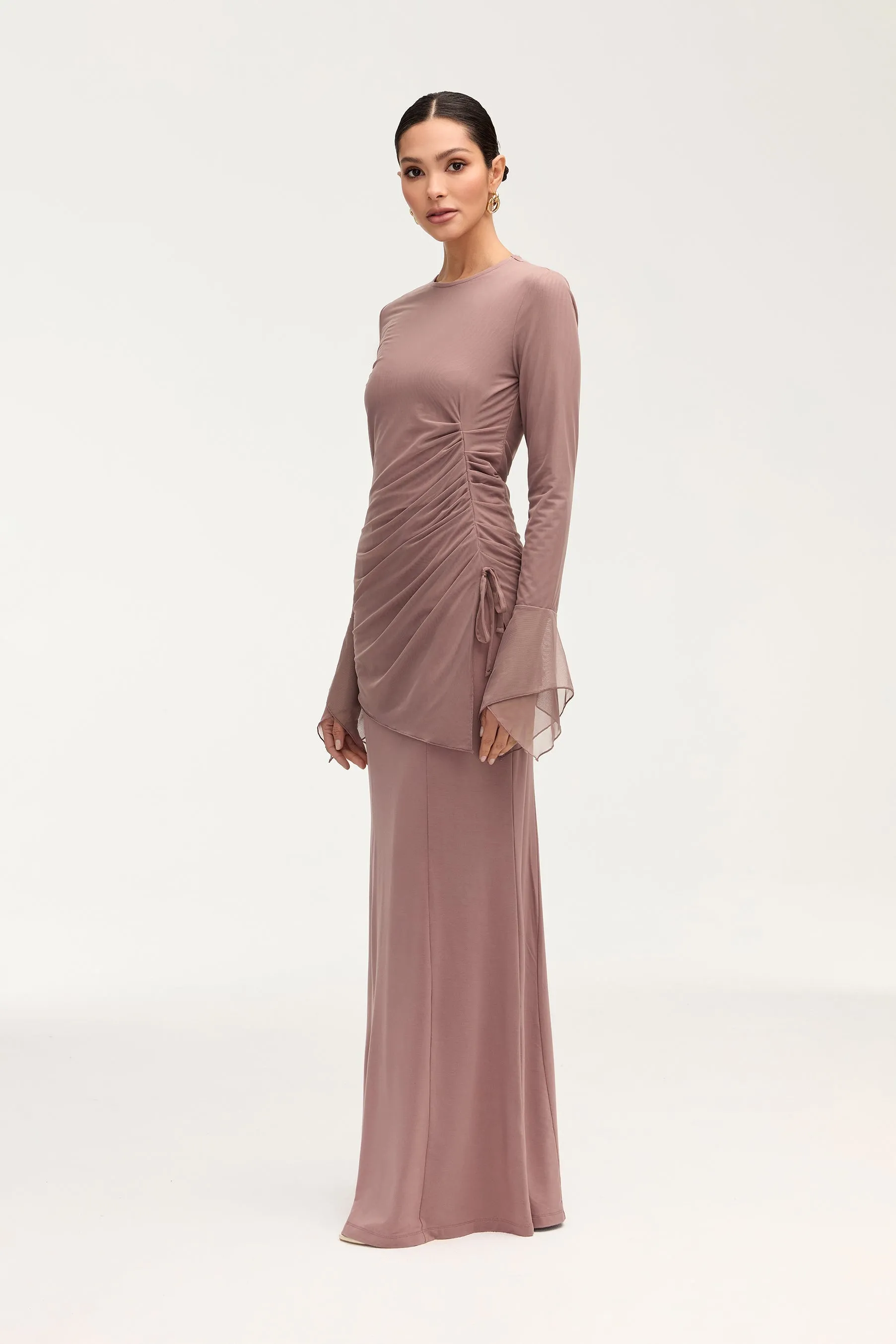 Andrea Jersey Maxi Skirt - Twilight Mauve