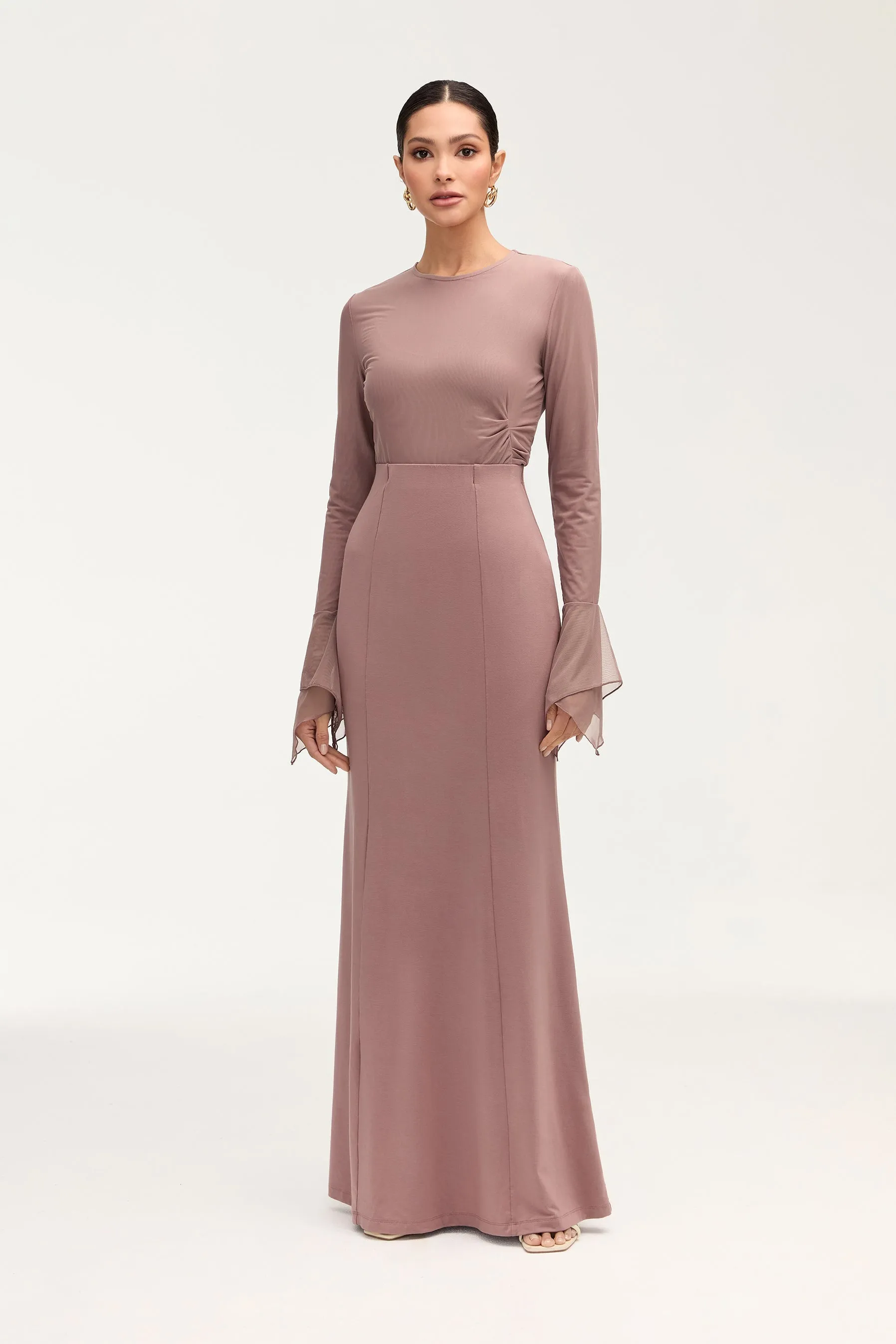 Andrea Jersey Maxi Skirt - Twilight Mauve