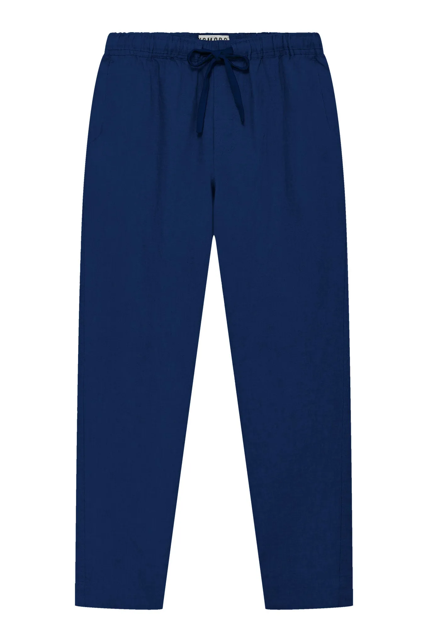 August Linen Trouser Navy Blue