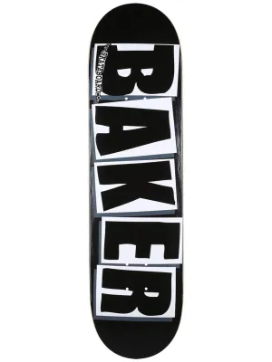 Baker Brand Logo Skateboard Deck - 8.47" Black/White