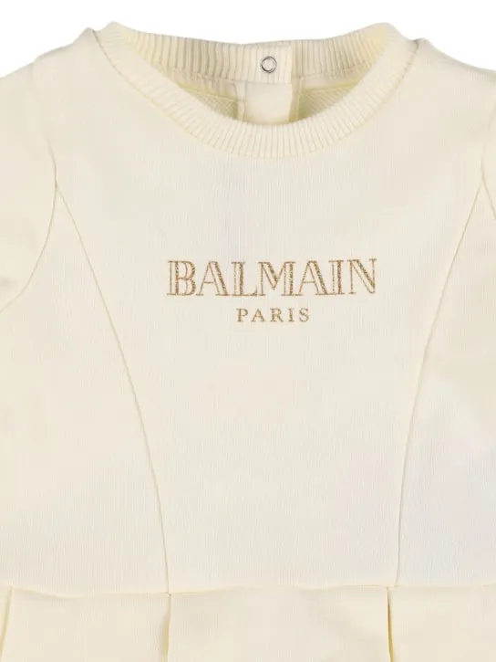 Balmain   Cotton sweat dress &amp; diaper cover 