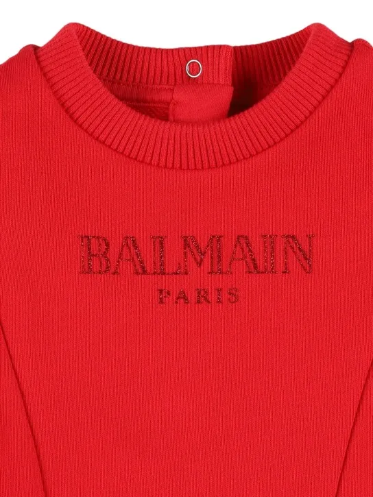 Balmain   Cotton sweat dress &amp; diaper cover 