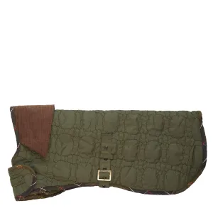 Barbour Dog Bone Quilted Dog Coat Dark Olive