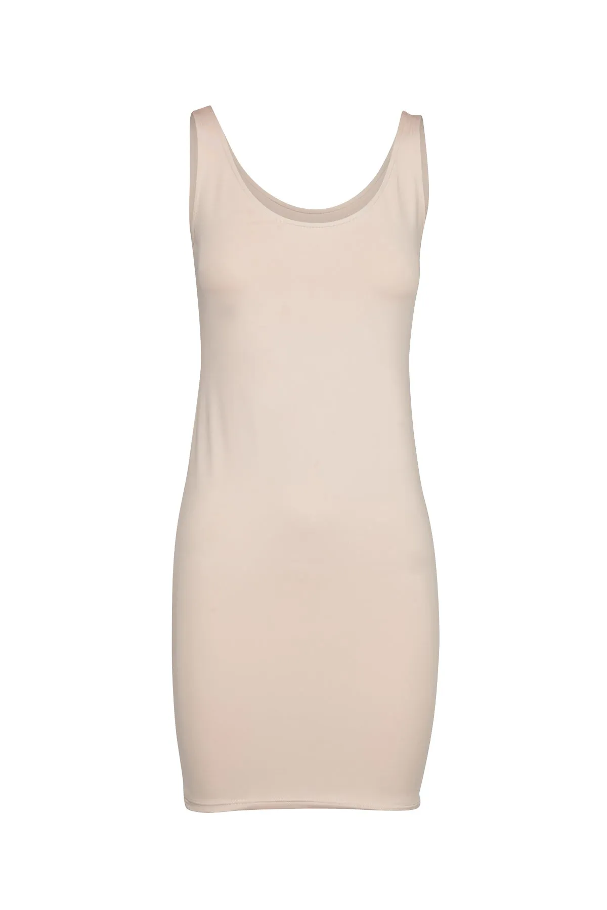 Basic Slip Dress  - Nude