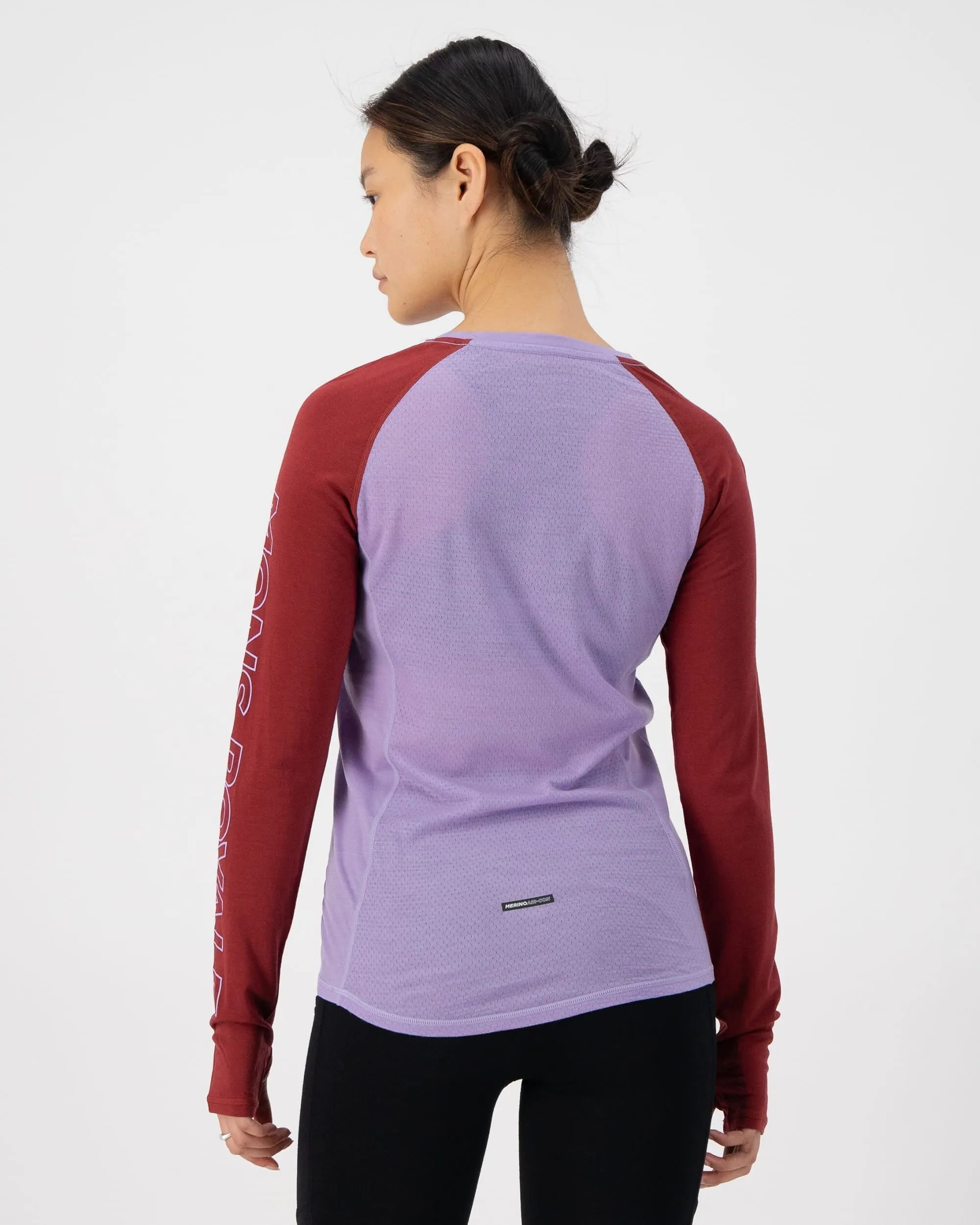 Bella Merino Long Sleeve - Lupin / Cherry