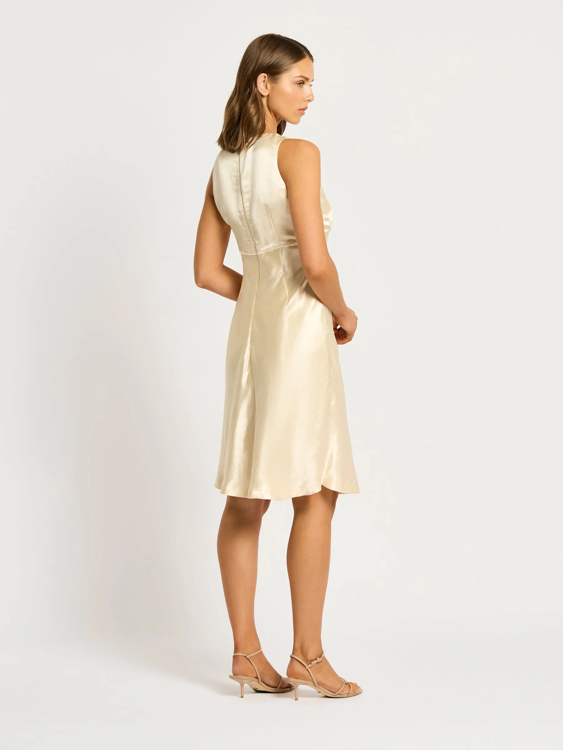 Bianca Short Dress - Buttermilk