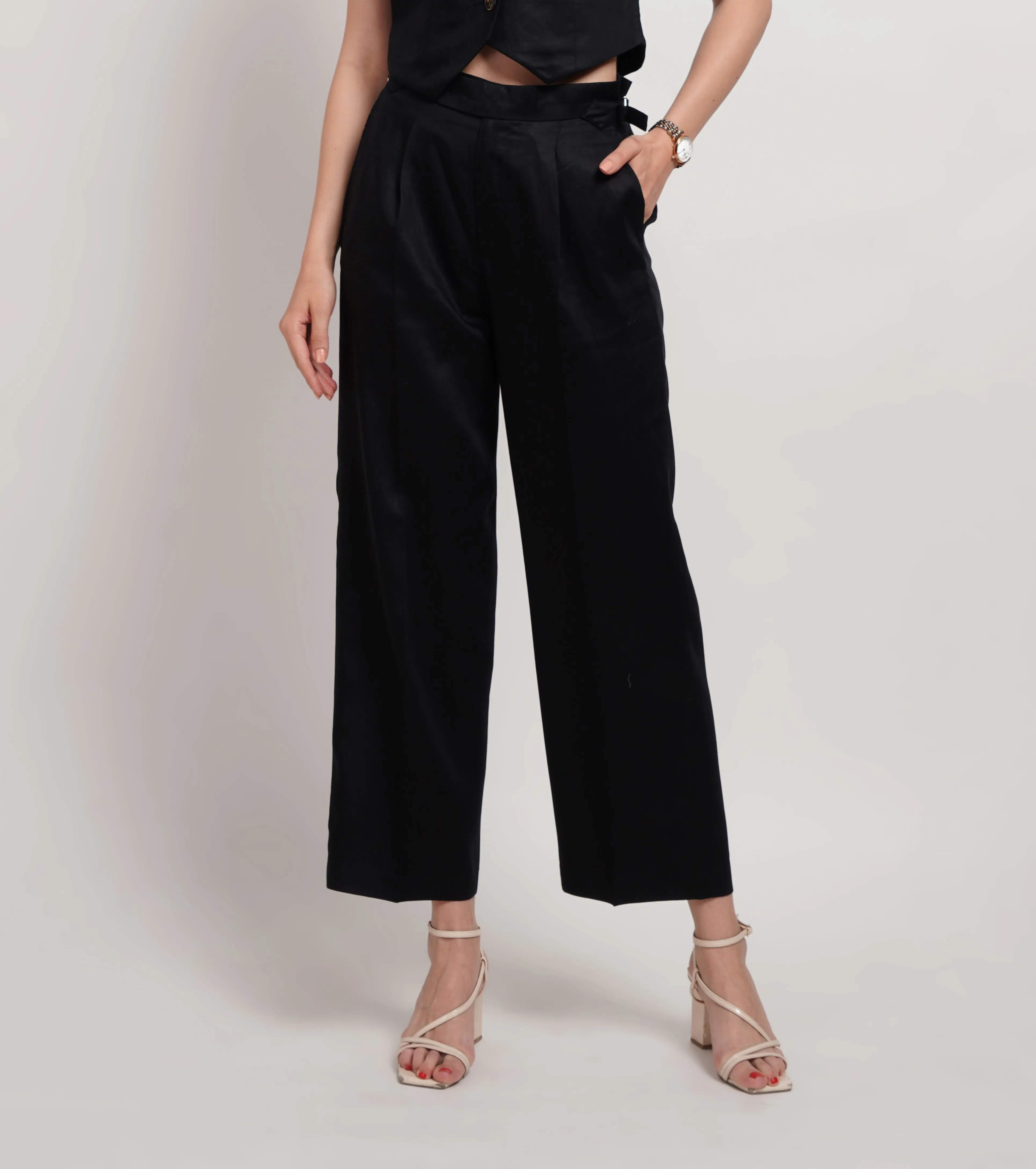 Black Flared Pant