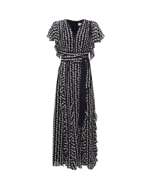 Bleuet Dot Print Maxi Dress