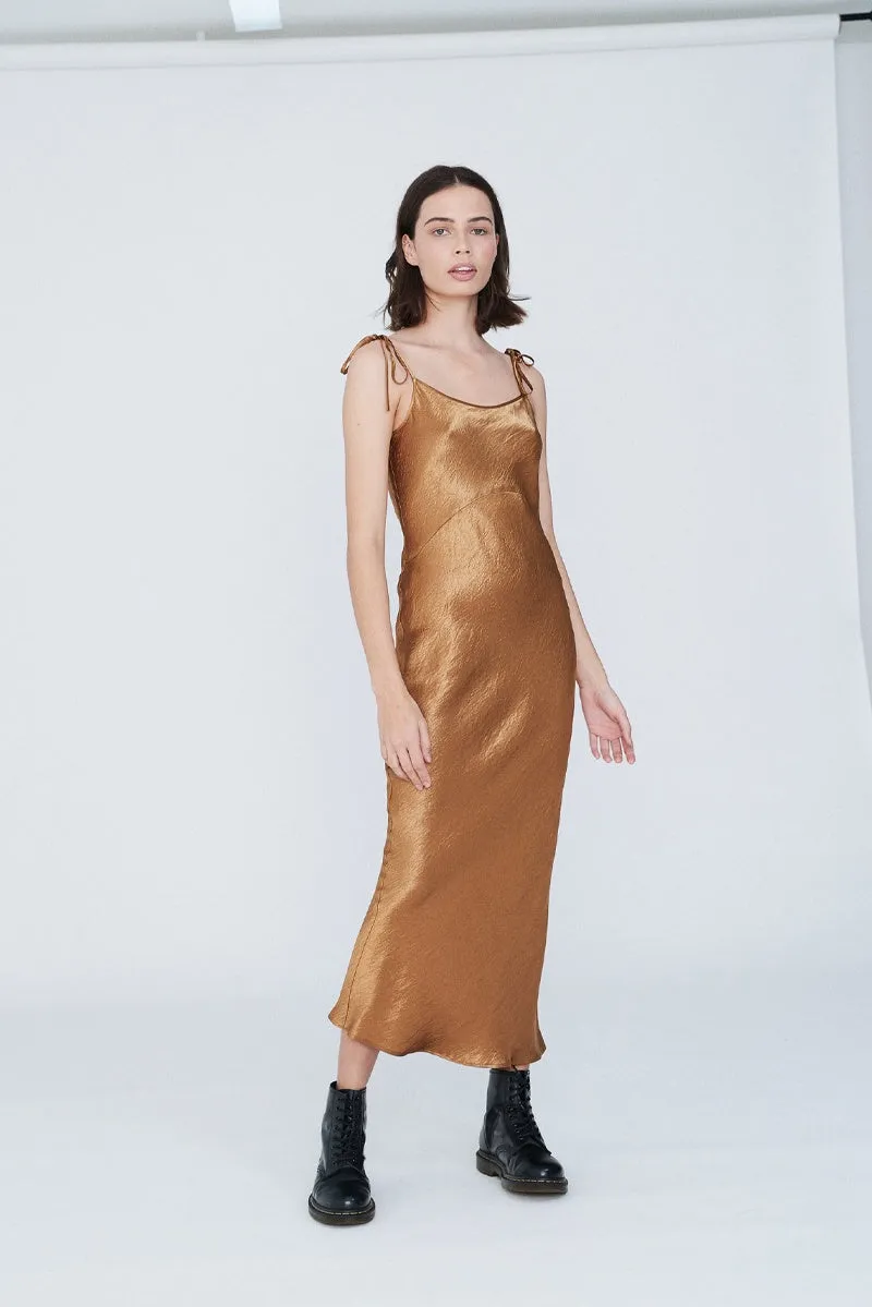 Bow Dress - Copper