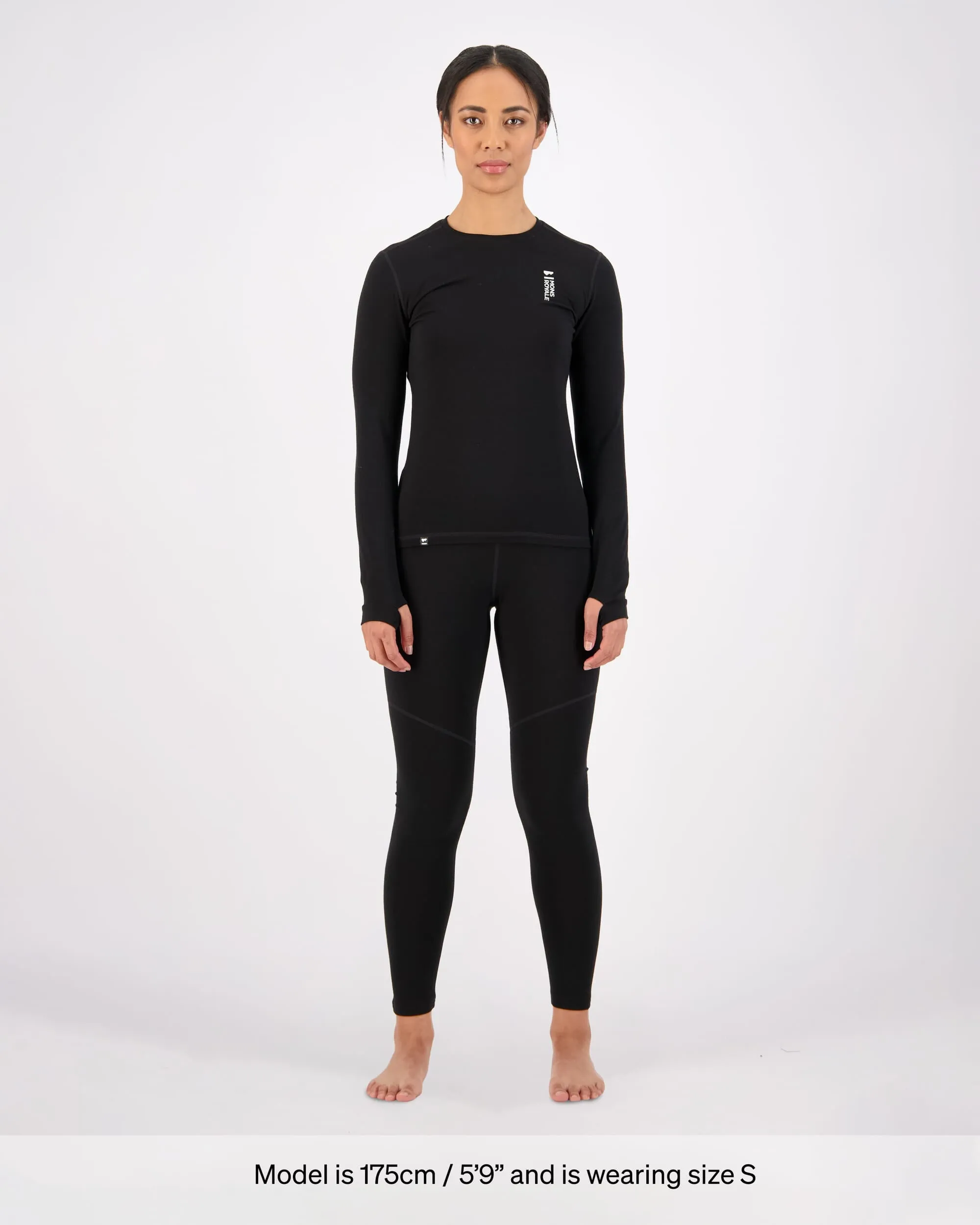 Cascade Merino Base Layer Legging - Black