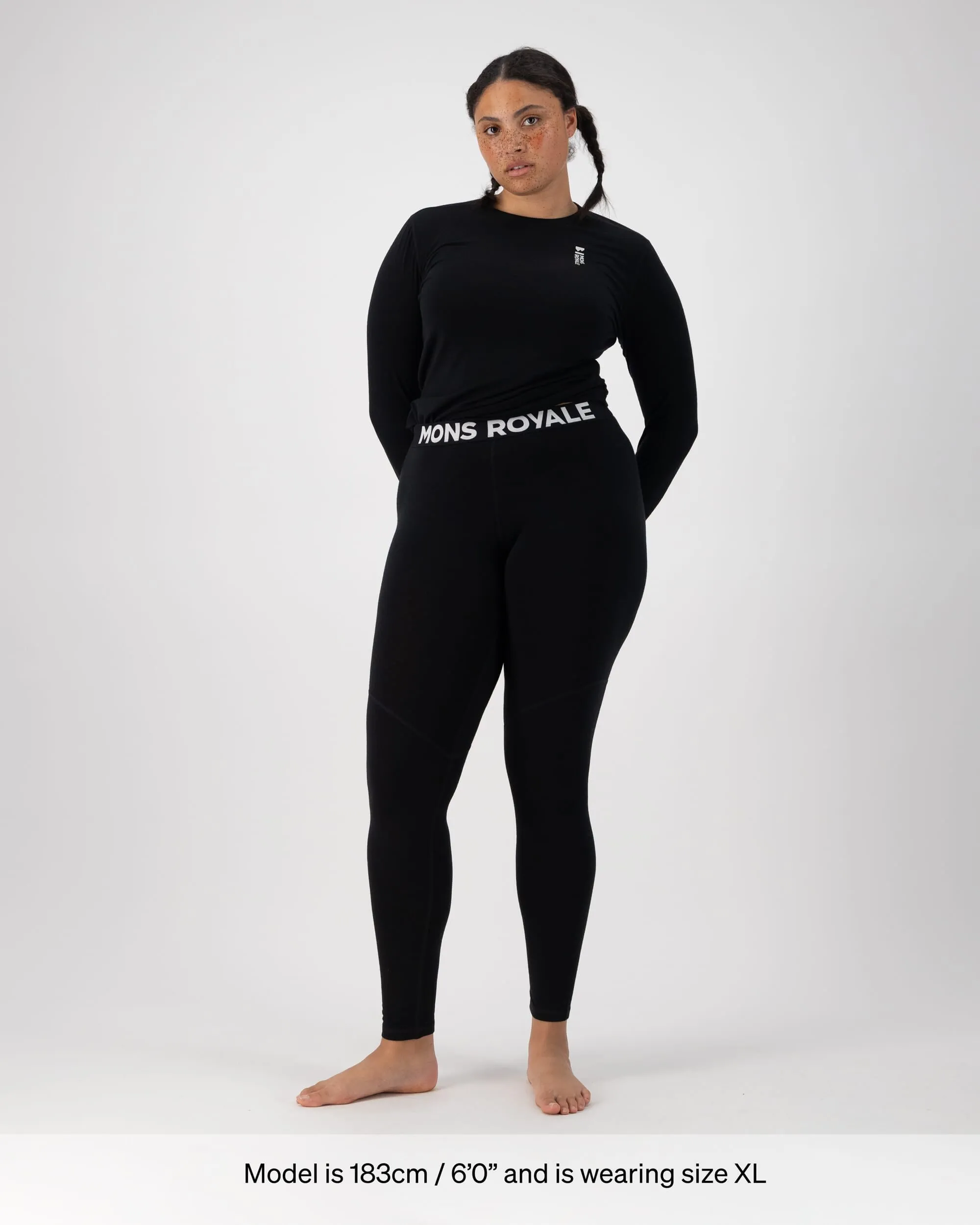 Cascade Merino Base Layer Legging - Black