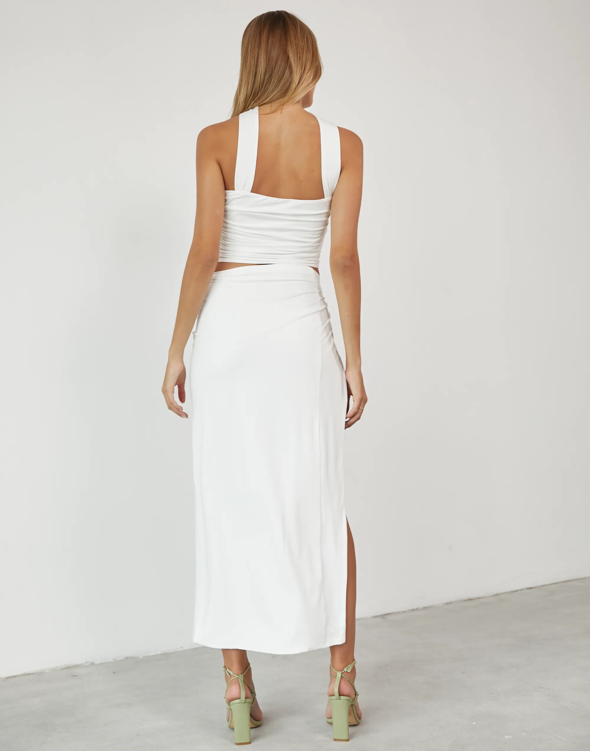 Chloe Maxi Skirt (White)