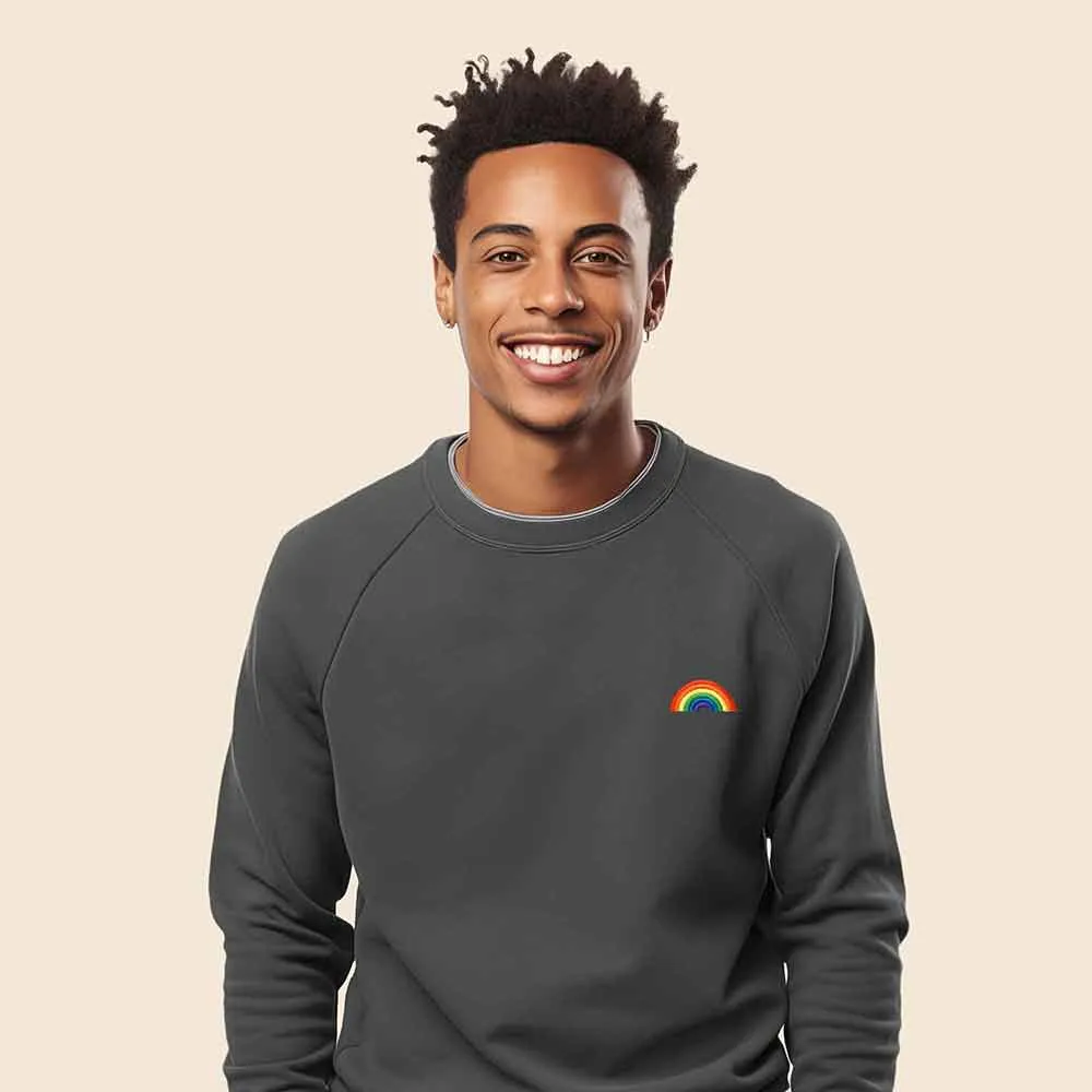 Dalix Rainbow Crewneck Sweatshirt