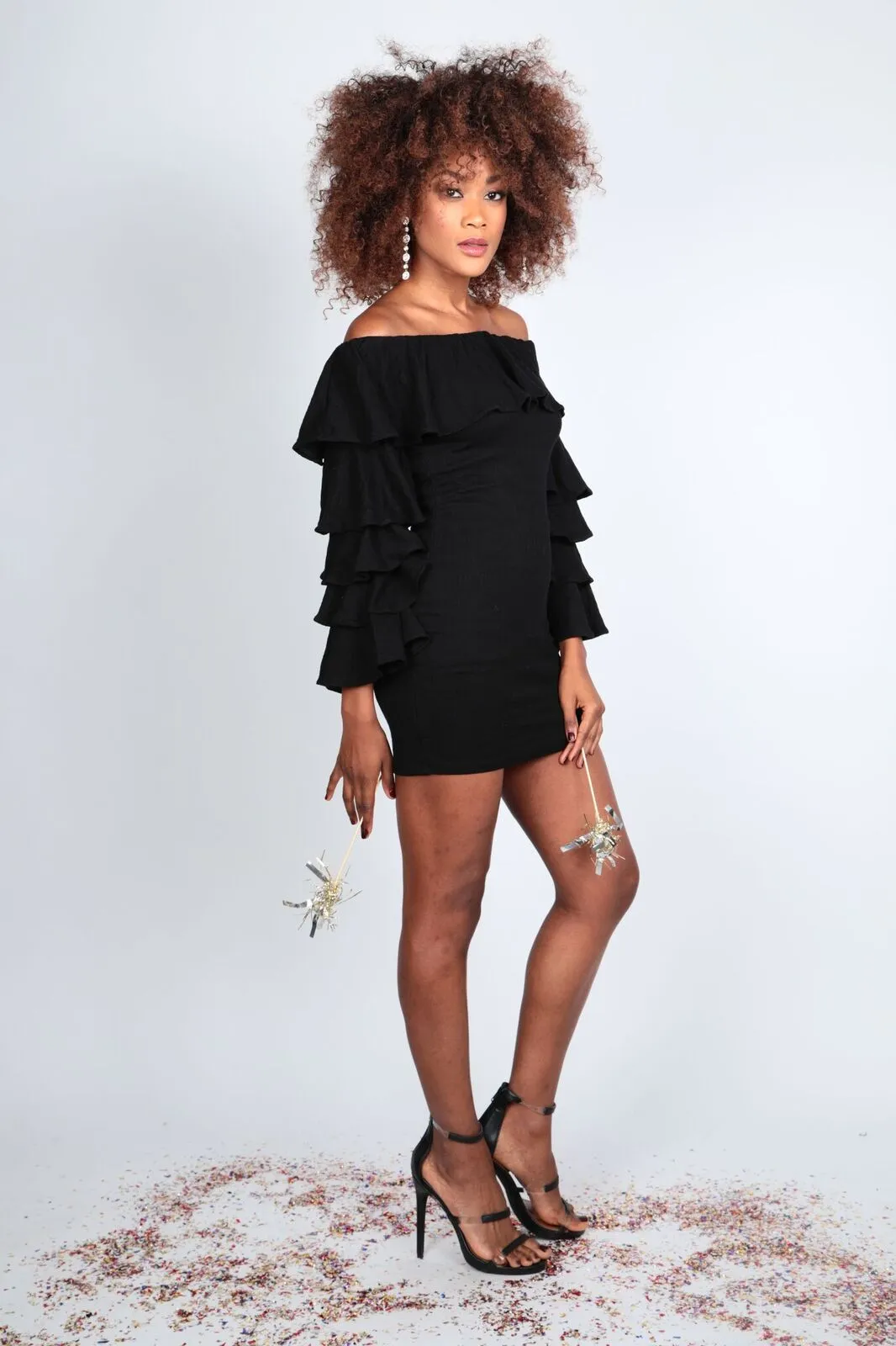 DEBBIE RUFFLE DRESS