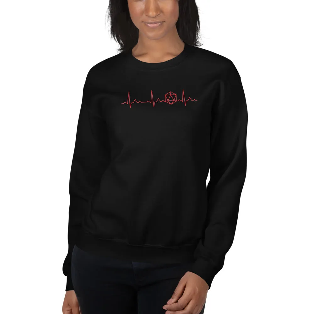 Dice Heartbeat Unisex Sweatshirts