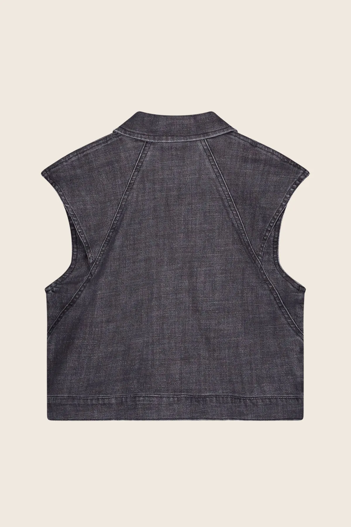 Doris Gilet Black Denim