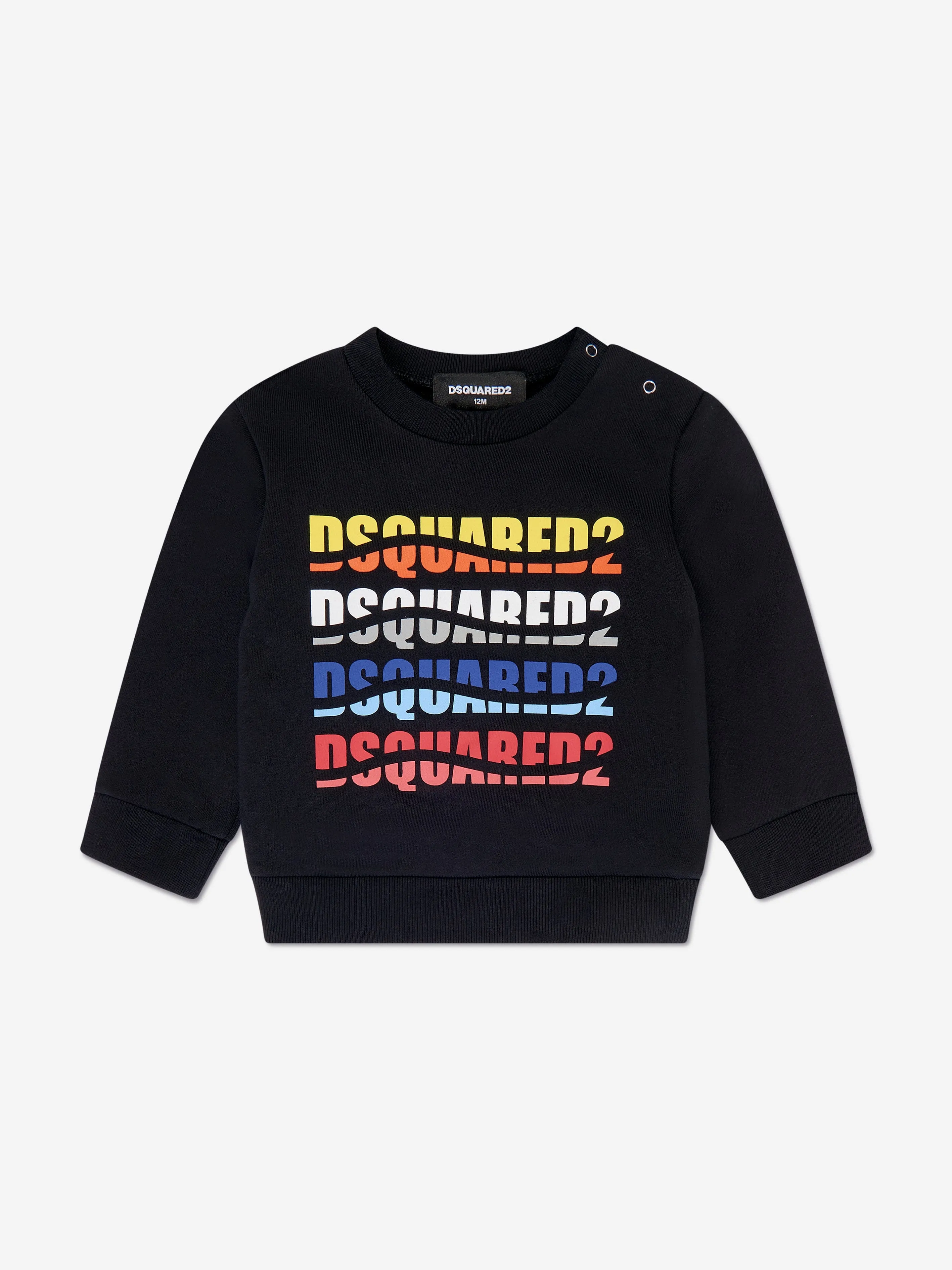 Dsquared2 Baby Multi Logo Sweatshirt in Black