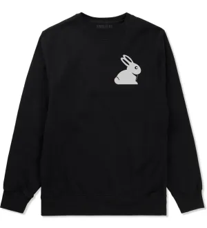 Easter Bunny Rabbit Chest Mens Crewneck Sweatshirt