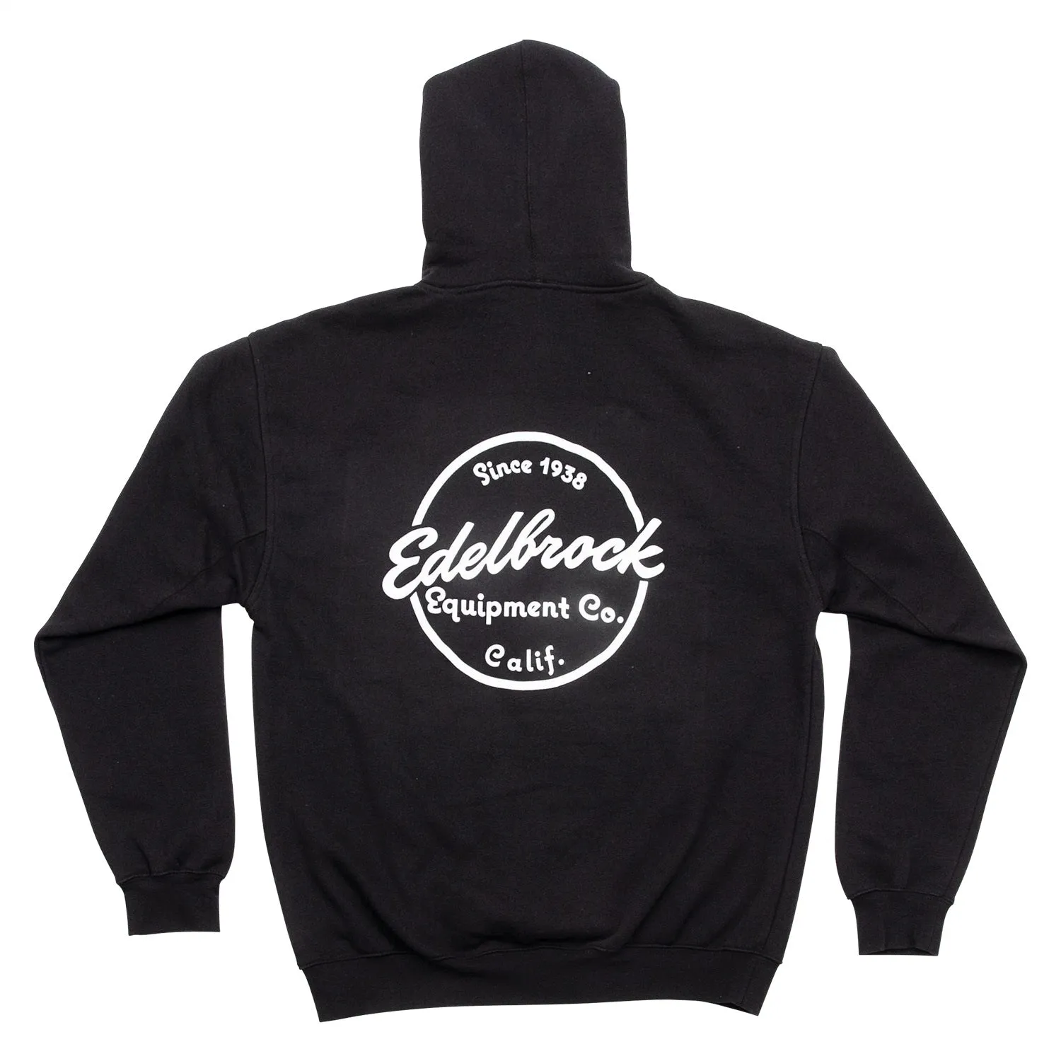 Edelbrock 289309 SWEATSHIRT; ZIP HOODIE SINCE 1938 BLACK (2XL)