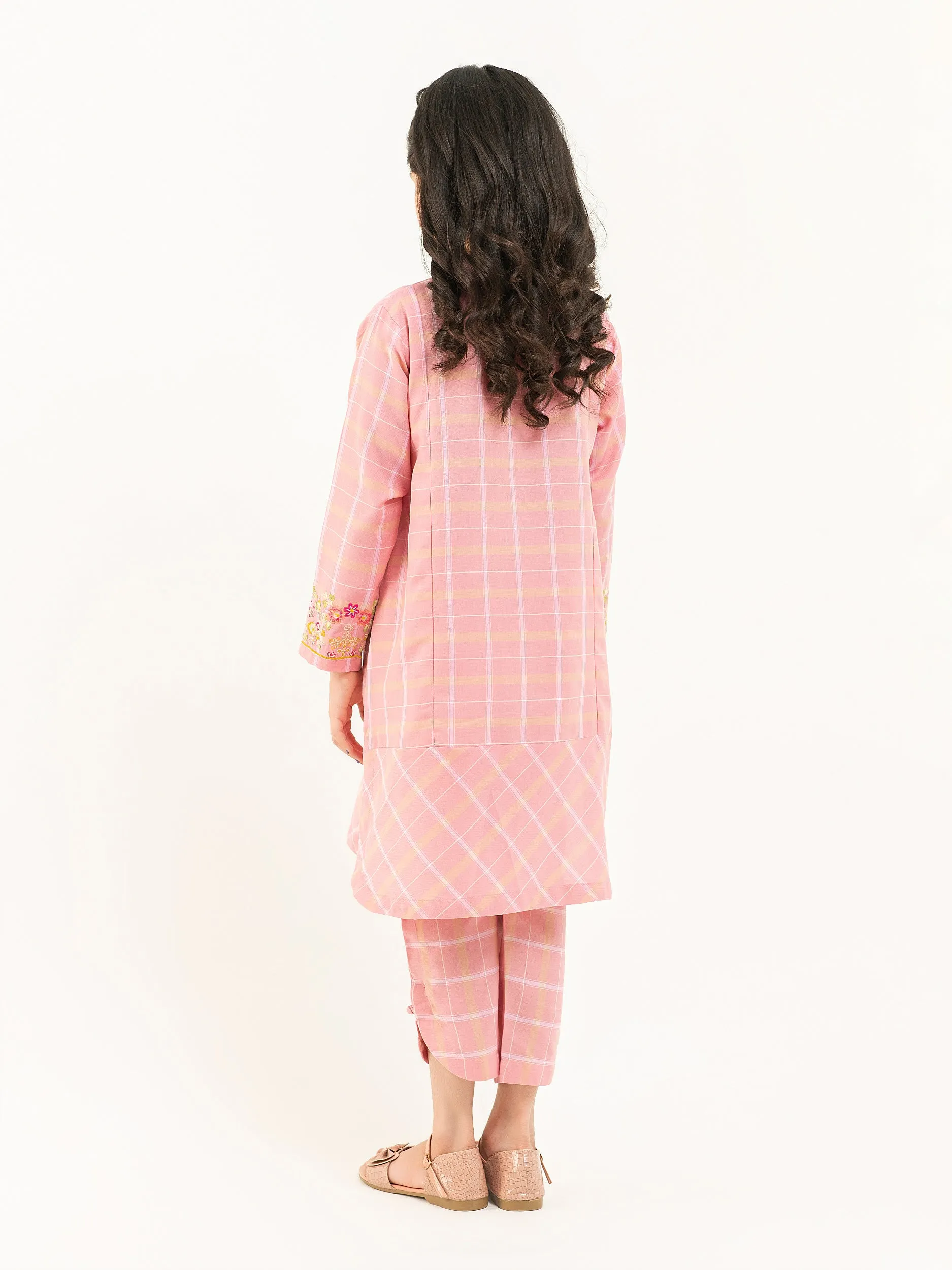 Embroidered Yarn Dyed Suit