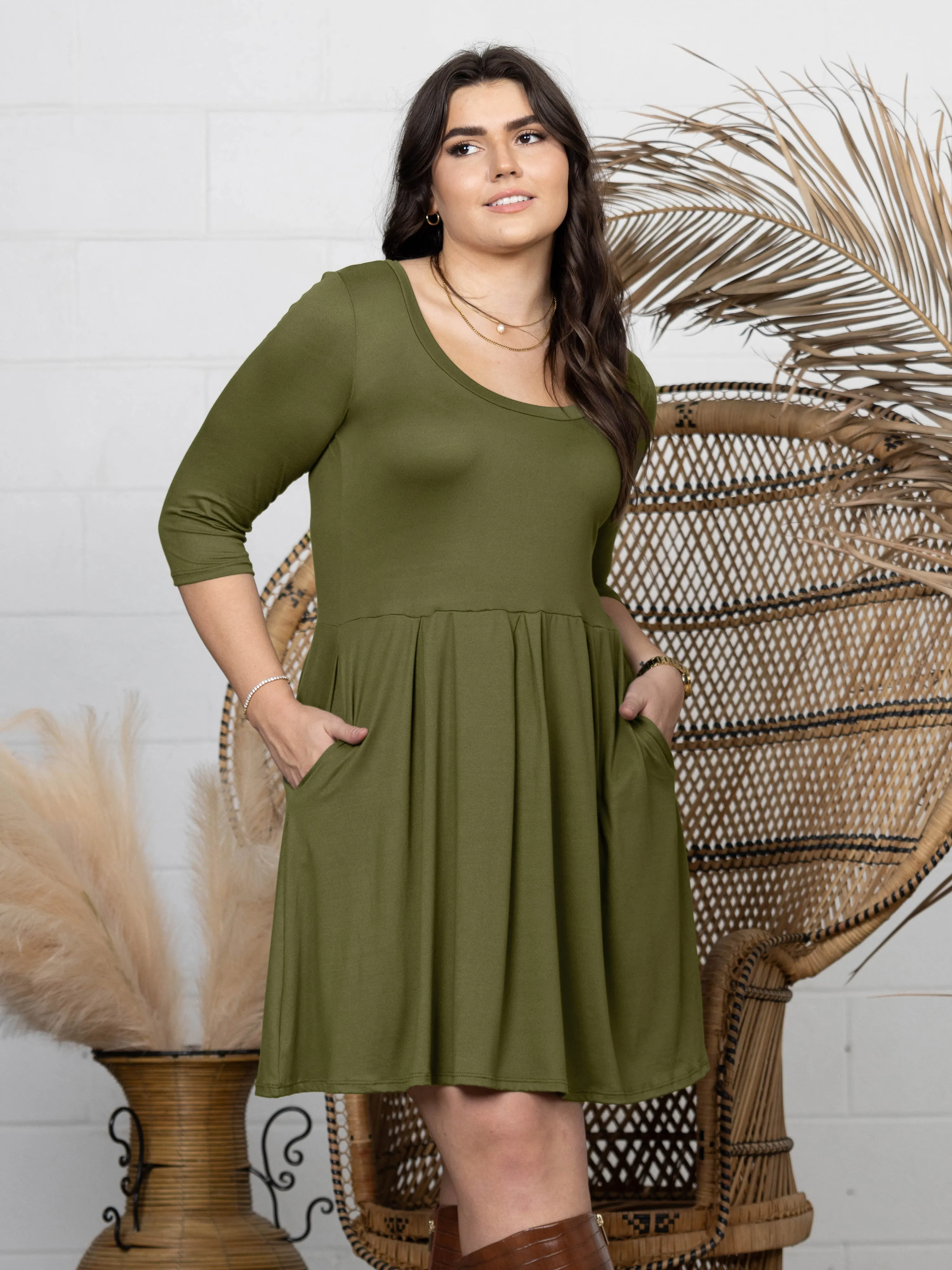 Fit and Flare Plus Size Dress