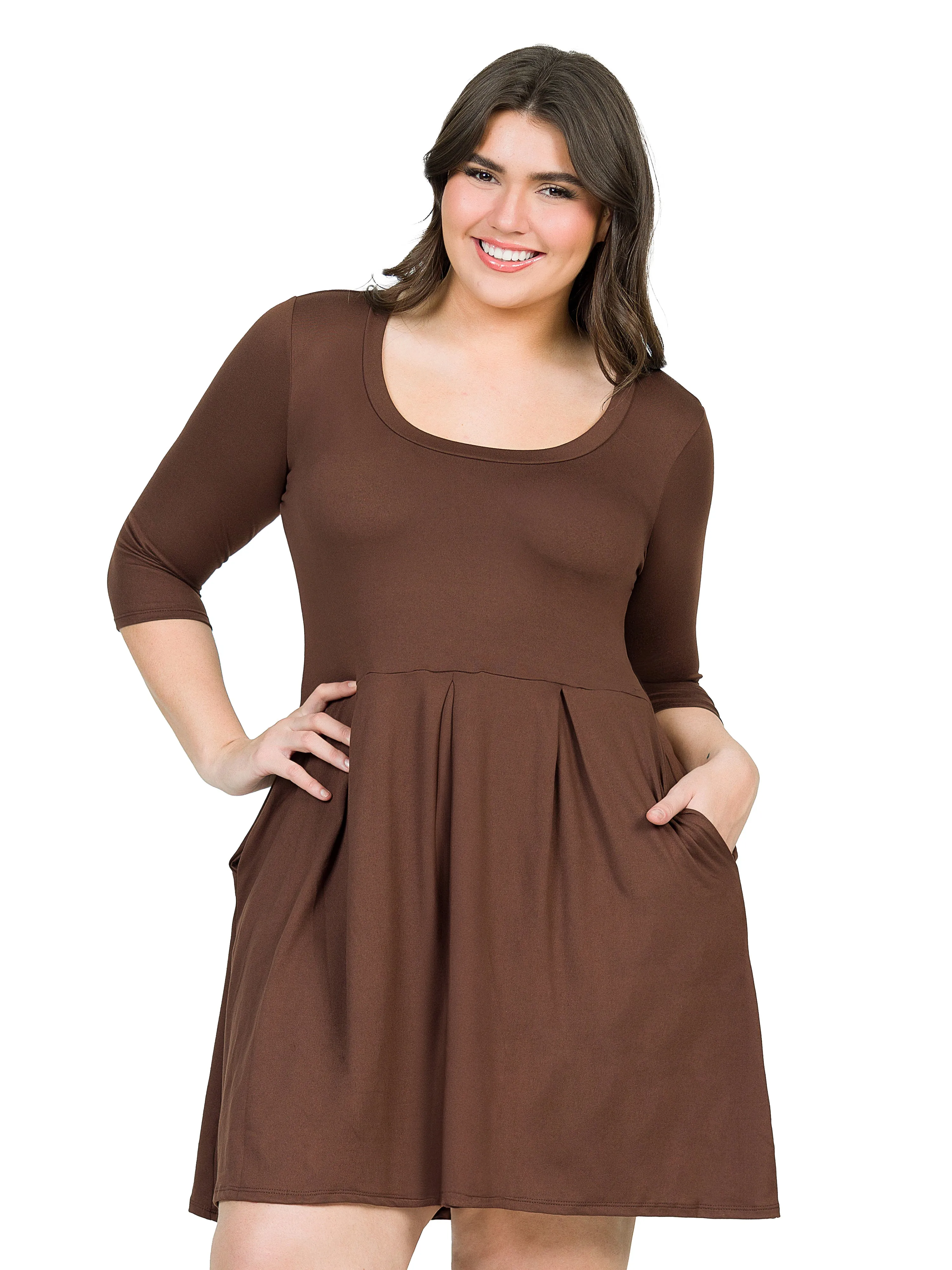 Fit and Flare Plus Size Dress