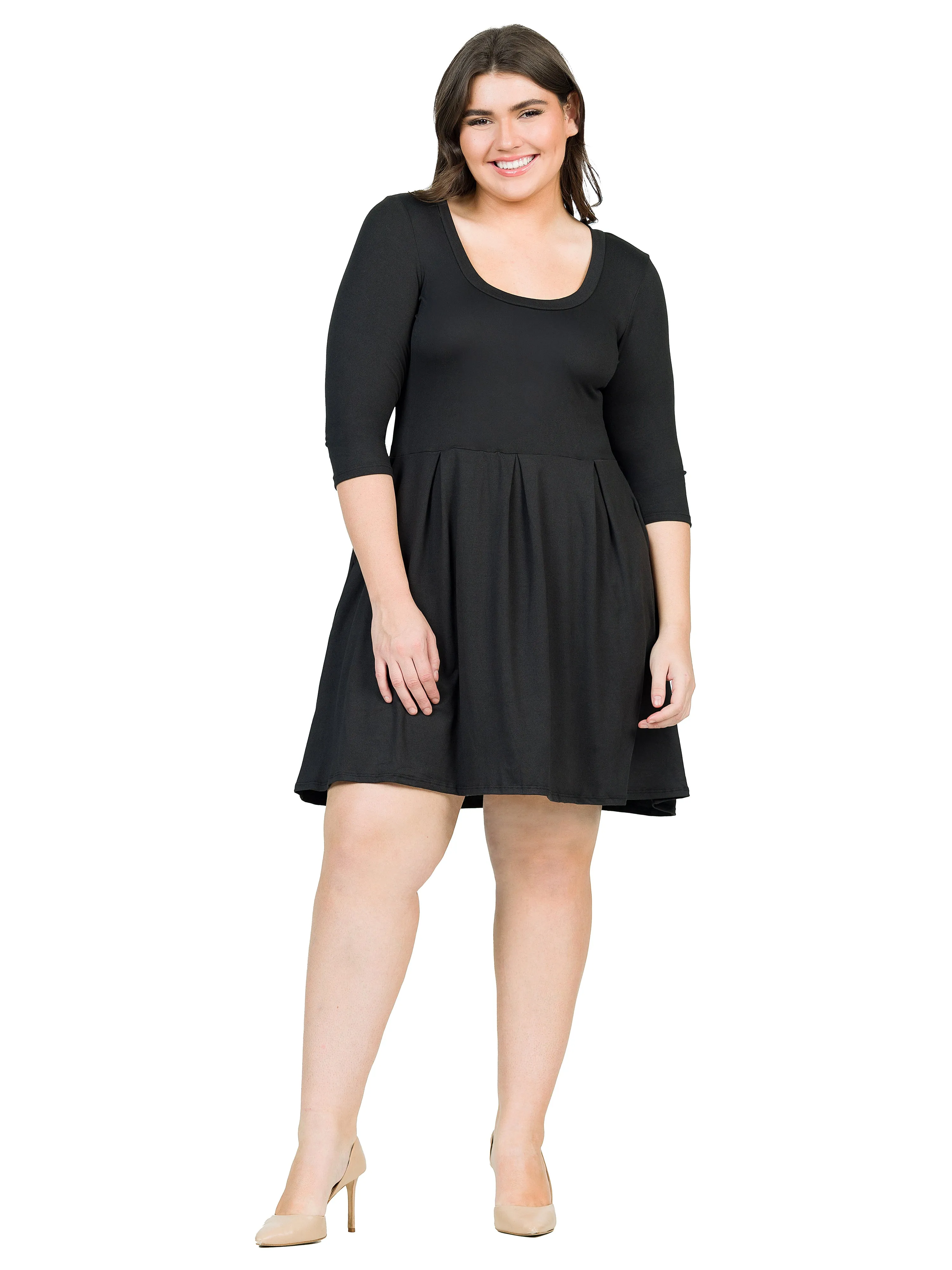 Fit and Flare Plus Size Dress