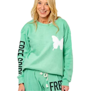 Free Spirit Green Sweatshirt