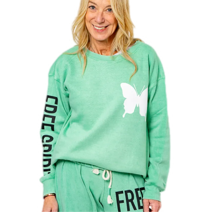 Free Spirit Green Sweatshirt