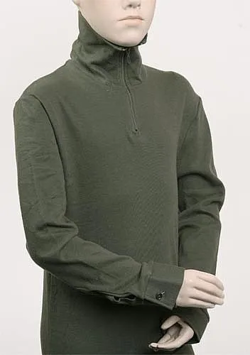 French Military Zipper Turtleneck Thermal