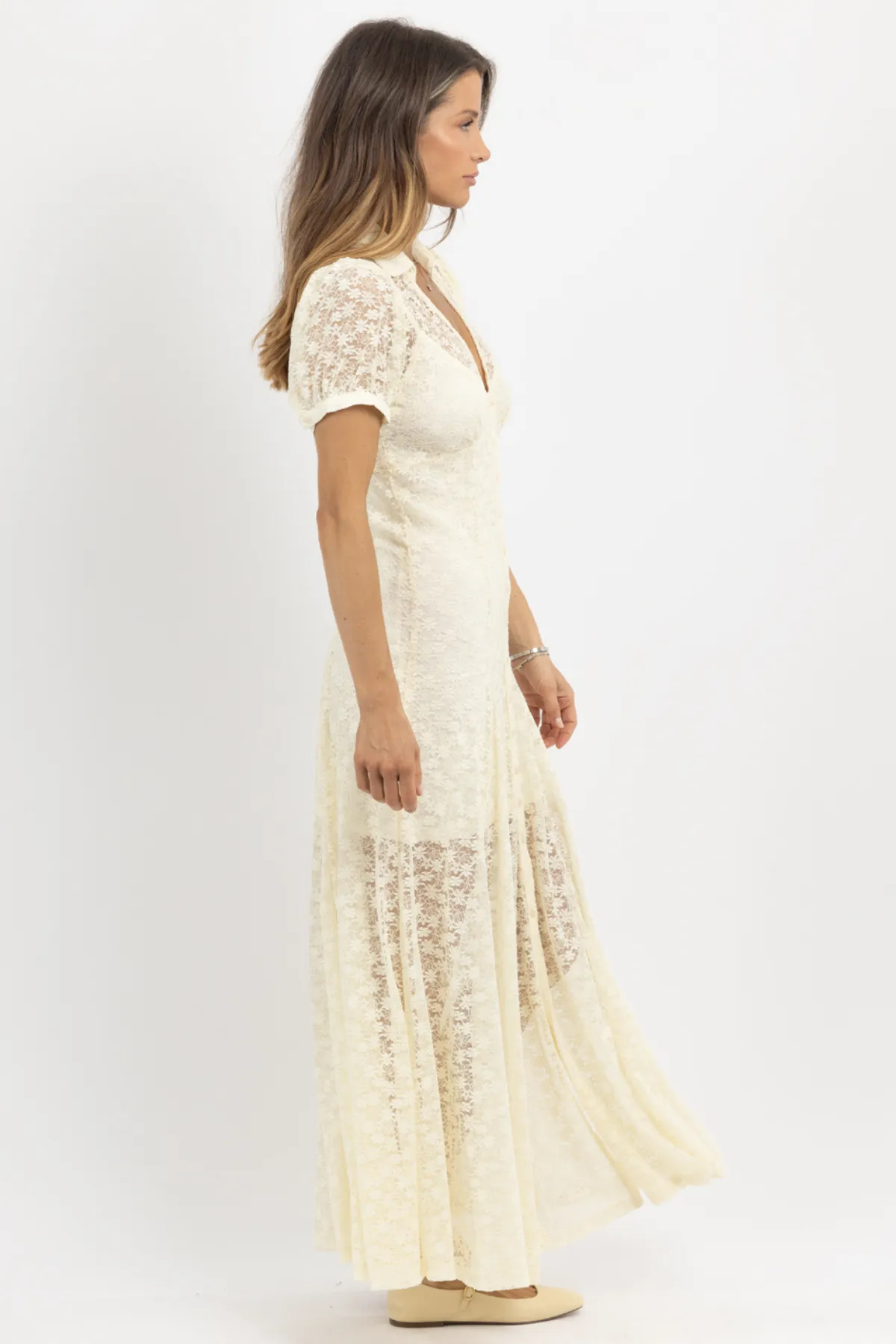 GIANNA CREAM LACE MAXI DRESS *BACK IN STOCK*