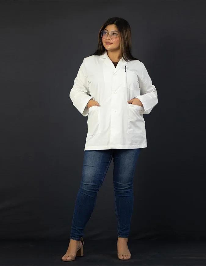 Heedfit 31 Inches Three Pockets Lab Coat For Unisex