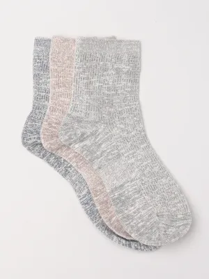 Hemp Cotton Melange Ankle Socks