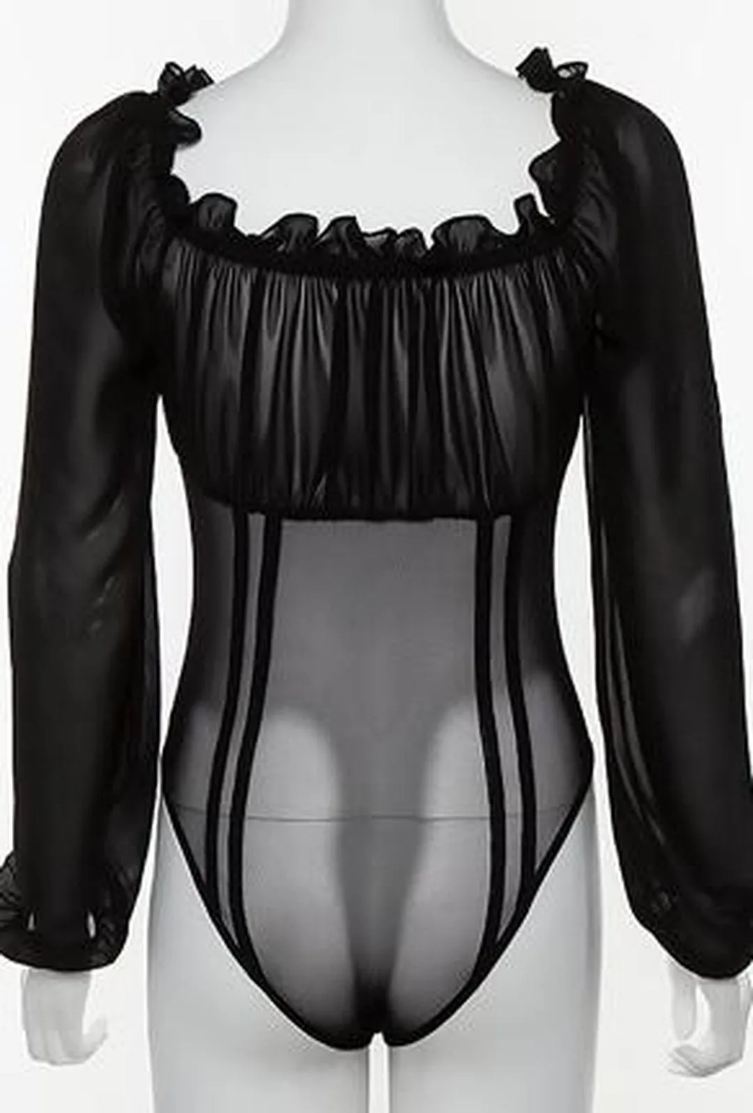 HILARY - SHEER BUSTIER BODYSUIT