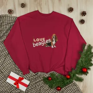 I love Beagles Dog POD Unisex EcoSmart® Crewneck Sweatshirt