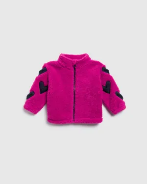 Infant Girls Heart Fleece Jacket