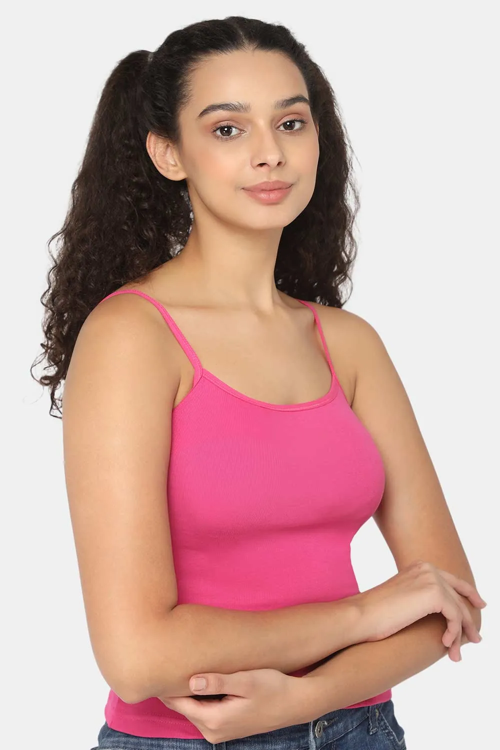 Intimacy Full Coverage Non-Padded Cotton Slip Camisole – IN02 | Wire-Free & Moisture-Wicking Design