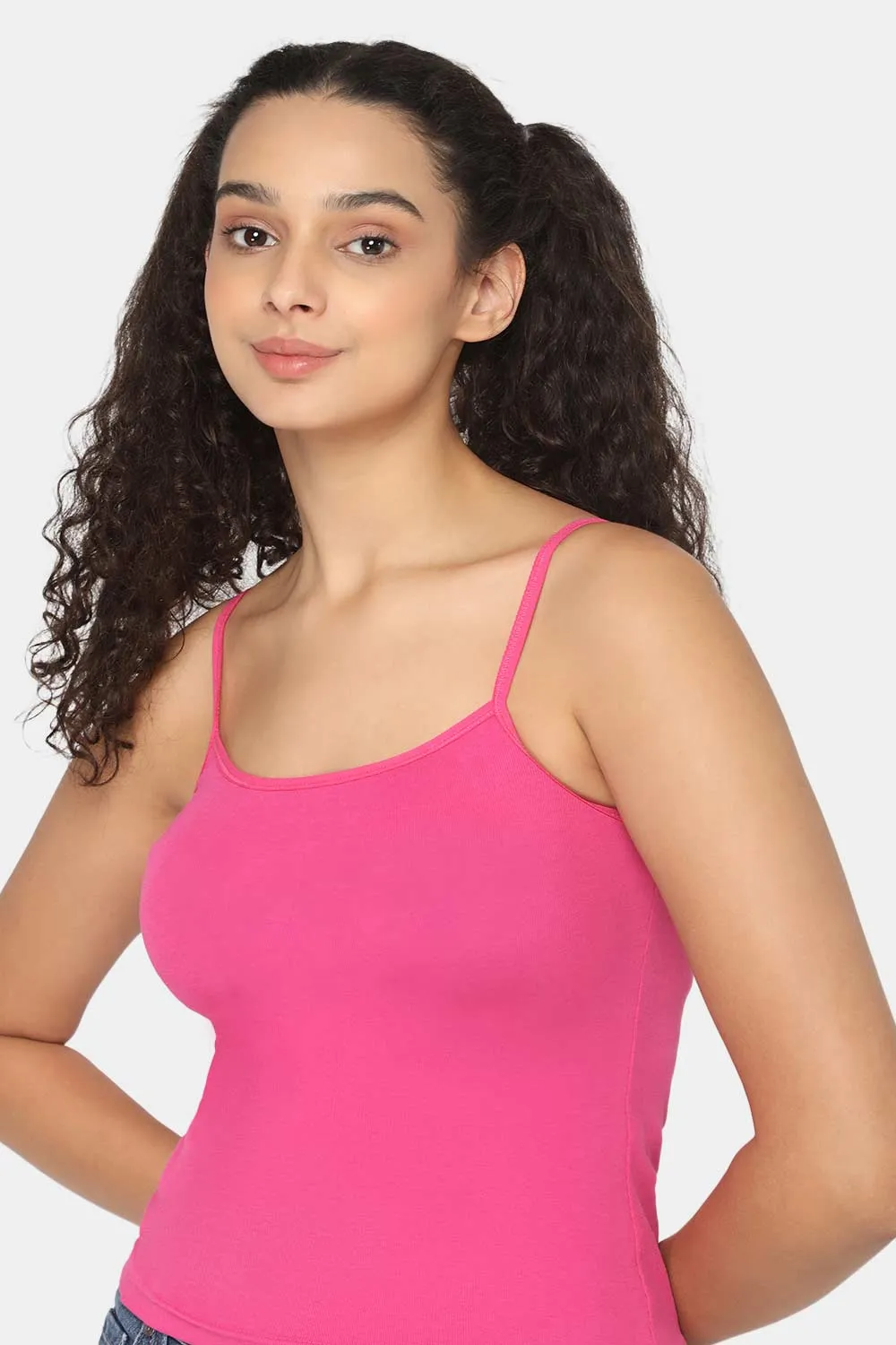 Intimacy Full Coverage Non-Padded Cotton Slip Camisole – IN02 | Wire-Free & Moisture-Wicking Design